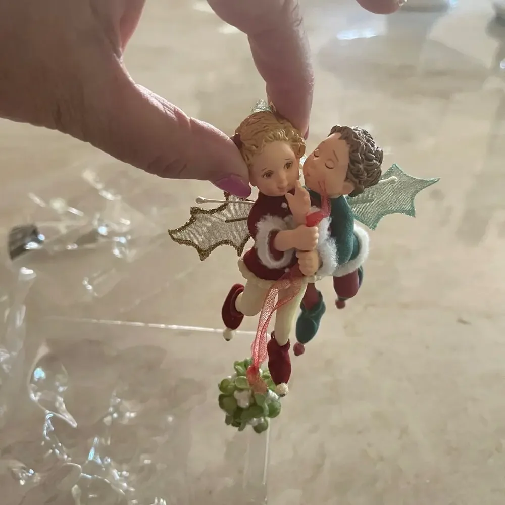 Hallmark keepsake Christmas ornament 2003 “Mistletot Faeries”